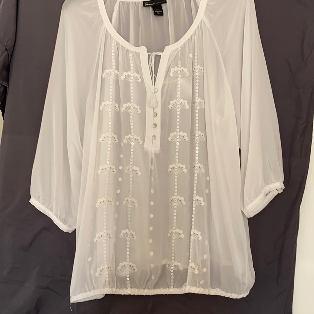 Women’s beaded top.